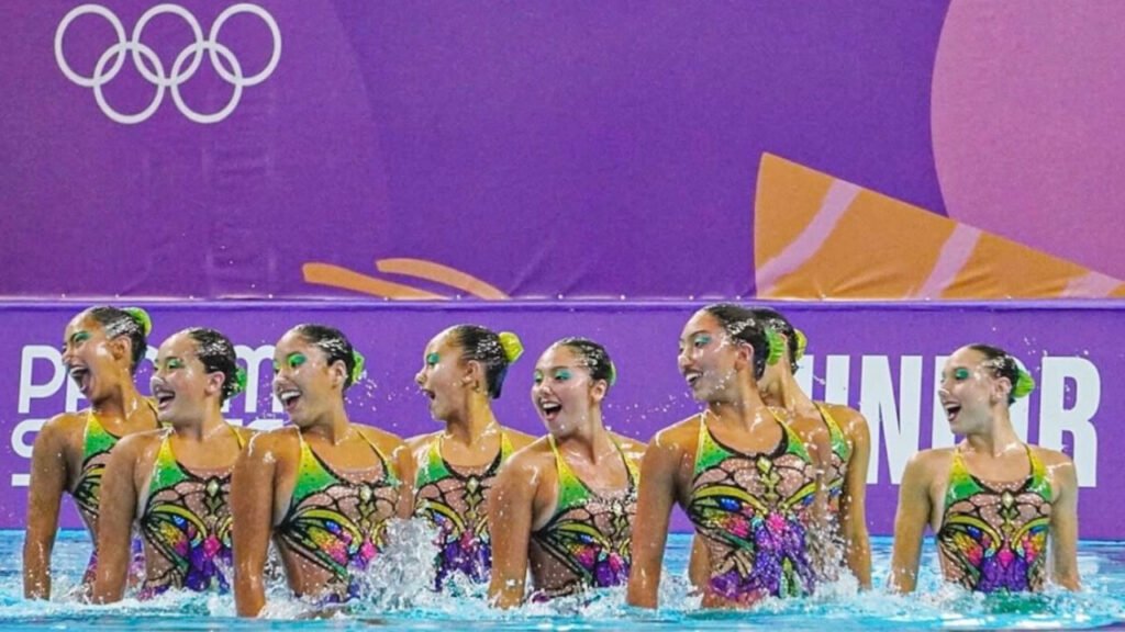 Colombia se queda a un paso del podio en natación artística en los Panamericanos Junior