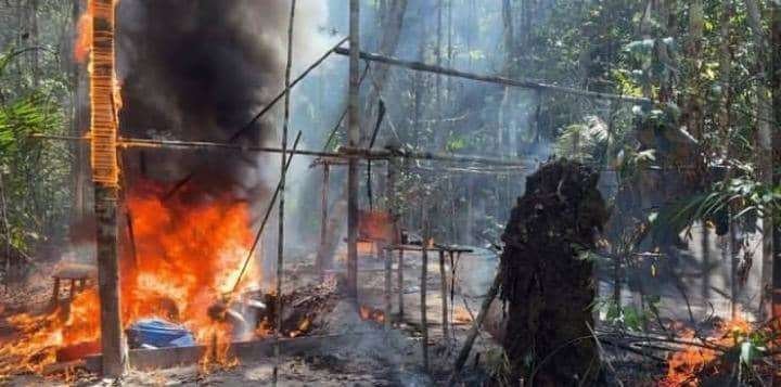 Fanb desmanteló campamento empleado para la minería ilegal en Amazonas