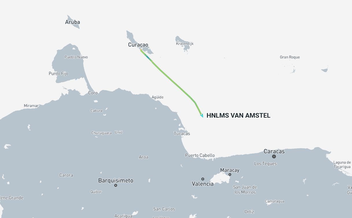 Fragata de Países Bajos se aproxima a aguas venezolanas en medio de despliegue militar en el Caribe