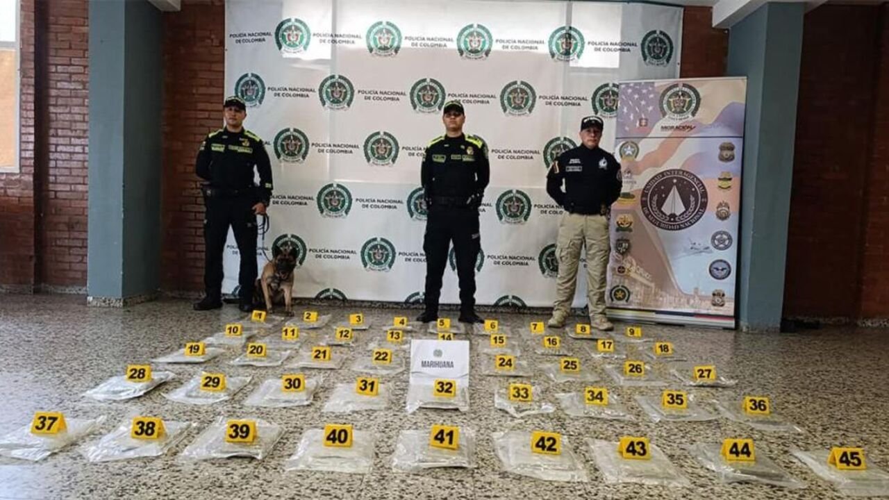 ¡Lo tenían escondido en una cama! Policía frustra envío de 25 kilos de marihuana en El Dorado rumbo a San Andrés