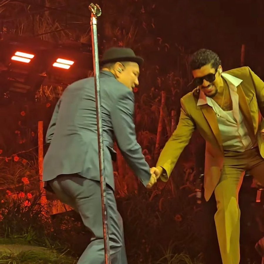 Rubén Blades y Bad Bunny cantaron en el Coliseo de Puerto Rico
