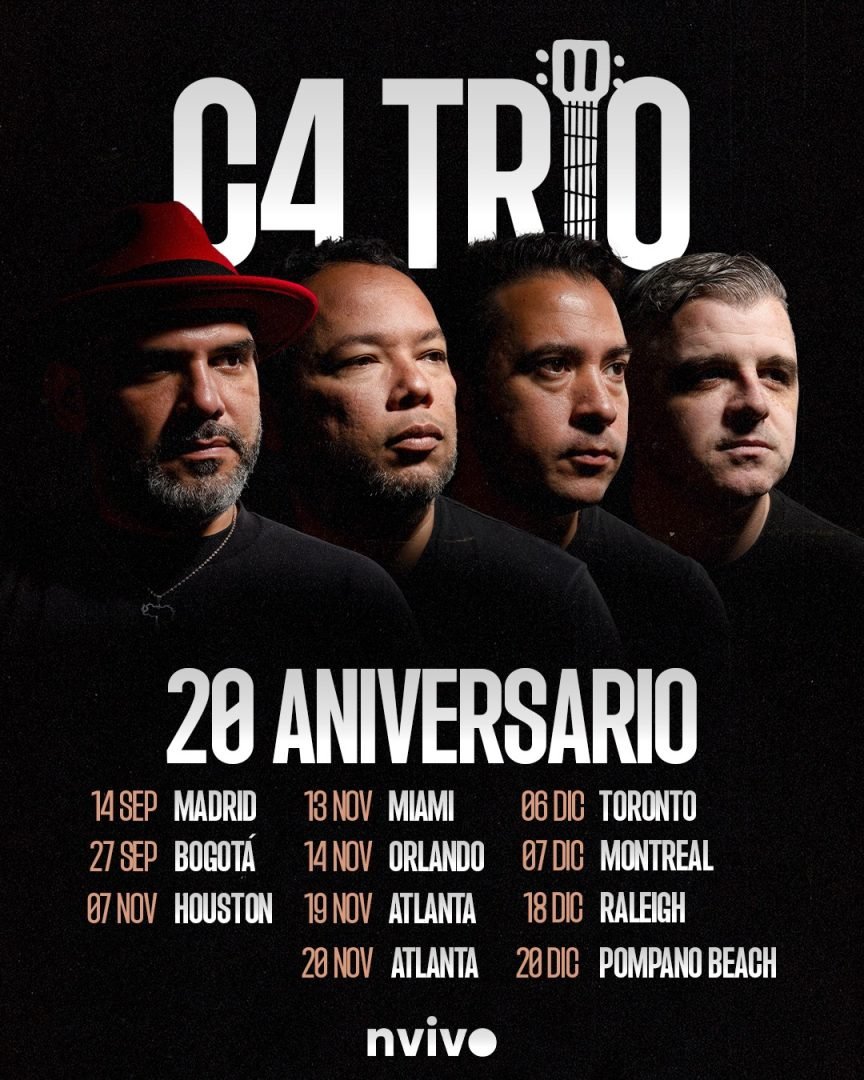C4 Trío celebra 20 años de música con gira mundial