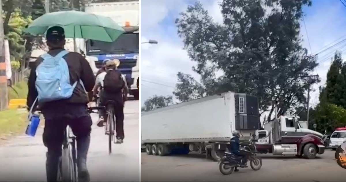 La vía Guaymaral que conecta a Chía y Cota que más parece una pista de camper cross