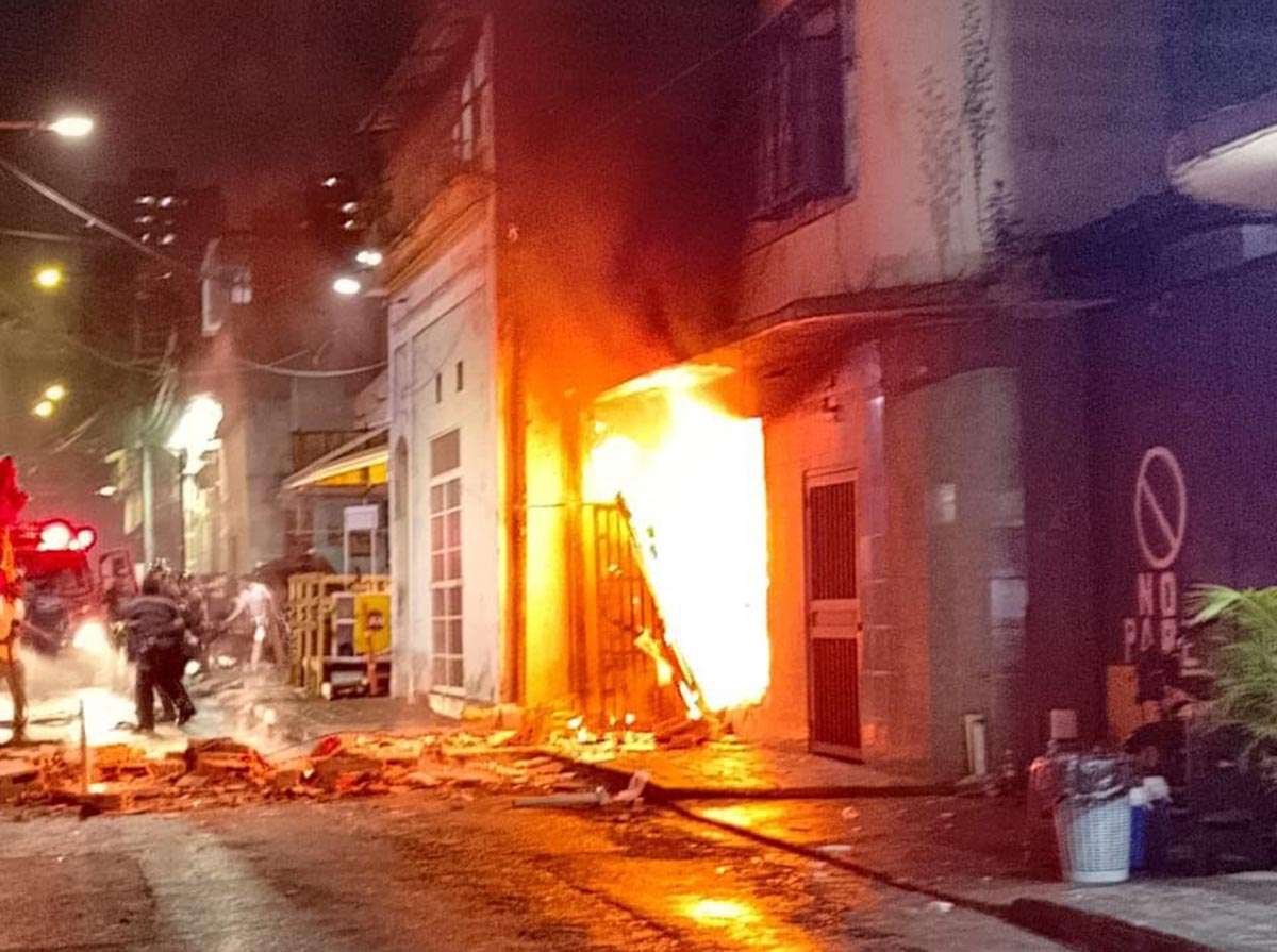 Explotó bombona en Santa Rosalía