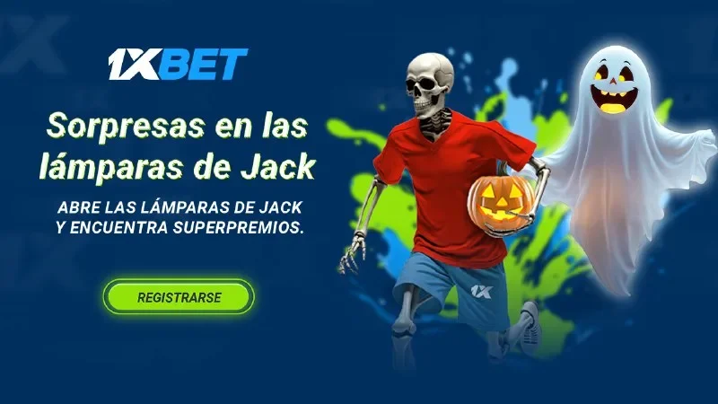 ¡Haz que tu Halloween sea mejor con Jack-o’-Lanterns y la súper promoción de 1xBet!