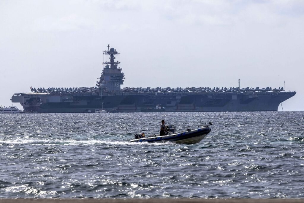 El Pentágono despliega en el Caribe el portaaviones USS Gerald Ford, el más grande de su flota