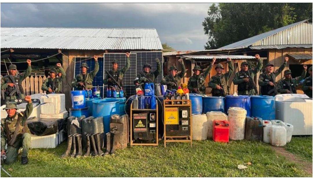 Fanb destruyó base del narcotráfico que funcionaba en finca apureña