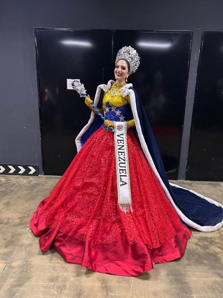 Nariman Battikha deslumbra en el Miss Grand International debido a su traje típico dedicado a las reinas venezolanas