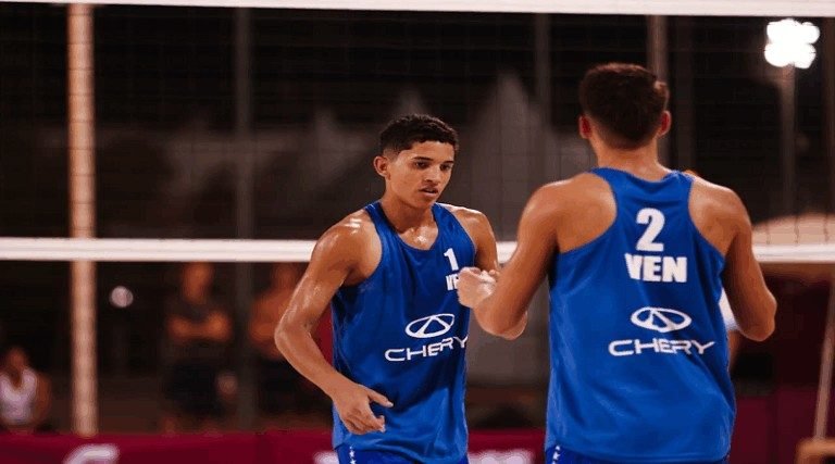 Venezuela se destaca en el Mundial Sub-18 de voleibol de playa en Qatar