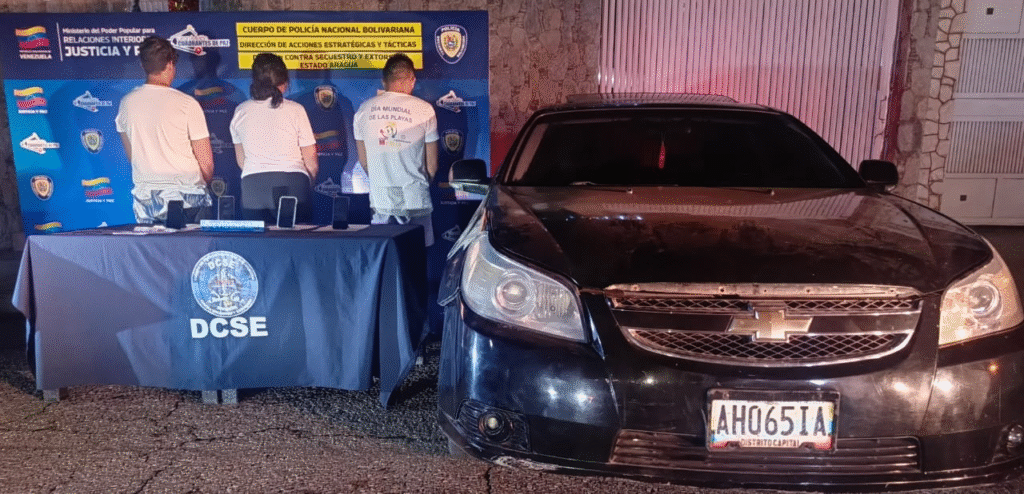 PNB capturó a tres extorsionadores en Aragua