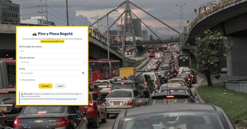 Consulte el Pico y Placa en Bogotá 2025 con la herramienta de NBI S.A.S.